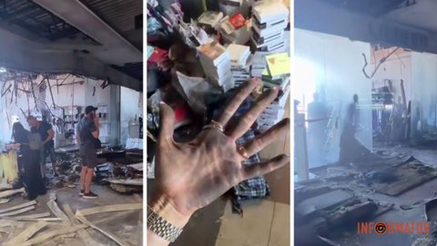 «Кадры из фильма ужасов»: в Кривом Роге владельцы магазинов показали, как выглядит изнутри разрушенная «Солнечная галерея»