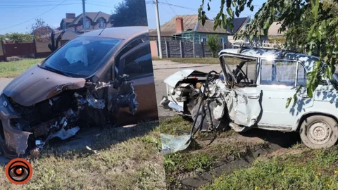 В Кривом Роге водитель ВАЗ скончался за рулем и врезался в Ford