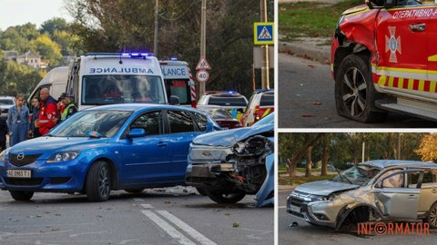 Аварія на Метробудівській з 4 автівками: що кажуть у поліції та очевидці щодо цієї ДТП