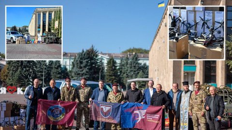 Горсовет Каменского вместе с благотворителями, волонтерами, бизнесом и общественными организациями передали масштабный пакет помощи фронту