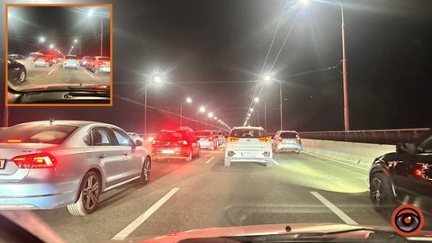 У Дніпрі ускладнений рух на Новому мосту у напрямку лівого берега: що відомо