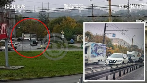 Масова ДТП на проїзді Гальченка у Дніпрі заблокувала рух: момент зіткнення