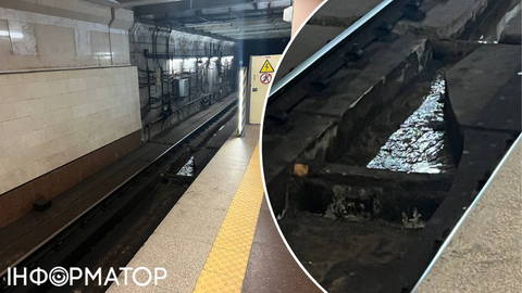 Течія води в тунелі на станції Деміївська у Києві стала ще більшою - відео