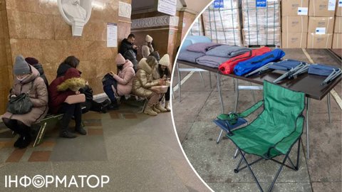 Доламали і покрали: у метро закуповують нові стільці замість переданих, як гумдопомога