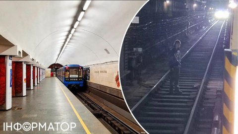 П'яний жевжик пішов гуляти тунелем - у Києві зупиняли рух синьої лінії метро