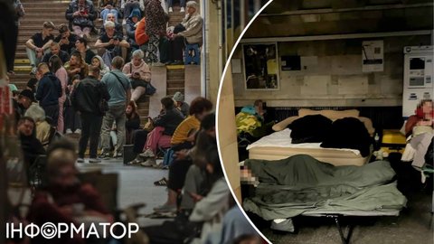 У метро від обстрілу ховалися майже 42 тисячі киян, дехто звично припхав із собою цар-ліжка