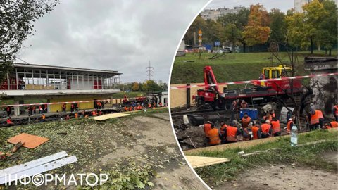 Коли запрацює метро Чернігівська, ще невідомо - на місце вже підігнали дрезину й замінюють рейки