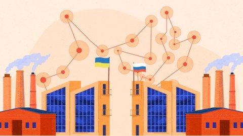 Более 40 тысяч украинских компаний имеют прямые или опосредованные связи с россией