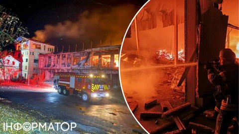 РФ атаковала дронами города в Харьковской области: горели гражданские предприятия