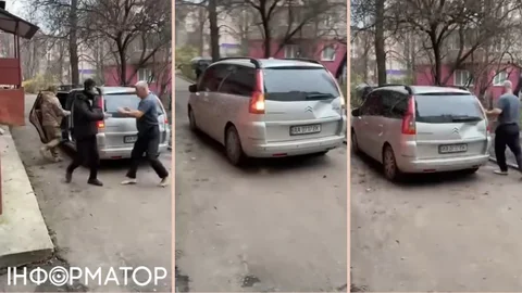 Ледь не розірвав бусик ТЦК руками: завірусилося відео з розлюченим рівнянином, який зірвав мобілізаційні заходи