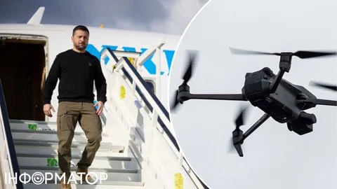 Неизвестные дроны преследовали самолет Зеленского в Ирландии - СМИ