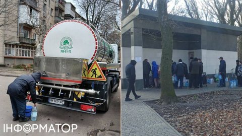 В Одесі світла немає взагалі, критична інфраструктура працює на генераторах, пункти подачі води виглядають ось так