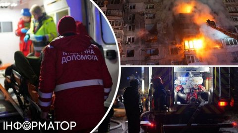 Росія вдарила Шахедом по багатоповерхівці у Запоріжжі: сталася пожежа, є поранені