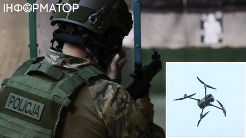 У центрі Польщі поблизу житлових будинків впав військовий дрон