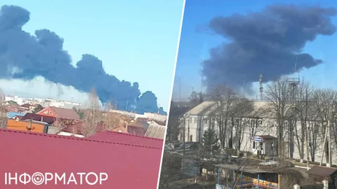 На Росії палає Новошахтинський НПЗ: здійнявся великий стовп диму