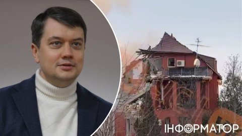 Во время ночной атаки на Киевщину поврежден дом нардепа Разумкова