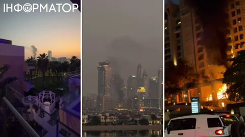 Дубай під обстрілом іранських ракет: пожежі, хаос та скасовані рейси
