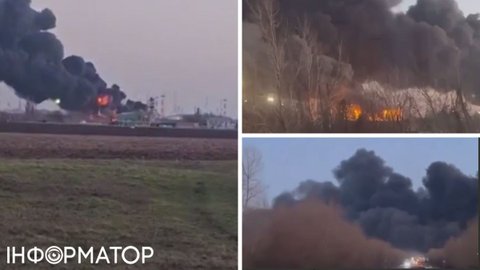 Сильно палає: у Краснодарському краї дрони атакували нафтобазу