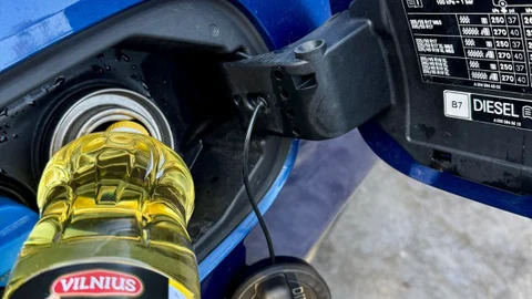 У Литві водії почали заливати в машини соняшникову олію замість дизеля