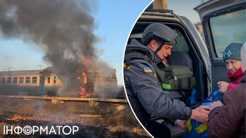 Російський дрон вдарив по пасажирському потягу на Сумщині