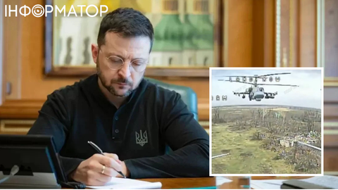 Зеленський нагородив бійців, які знищили FPV-дроном російський вертоліт Ка-52