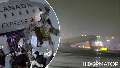 У Нью-Йорку літак Air Canada зіткнувся з пожежною машиною під час посадки