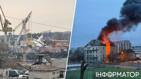 Дрони нещадно атакували РФ у професійне свято СБУ: у Виборзі горить будівля ФСБ, у порту тоне корабель