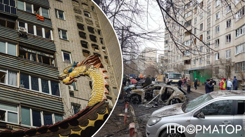 В Харькове российский дрон ударил возле многоэтажек и ресторана: есть пострадавшие