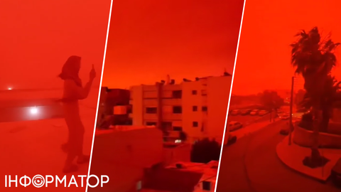 Крит накрила піщана буря із Сахари: небо стало червоним