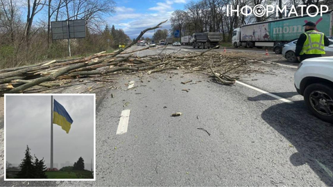 Ненастье накрывает Украину: град на западе, в Киеве приспустили главный флаг