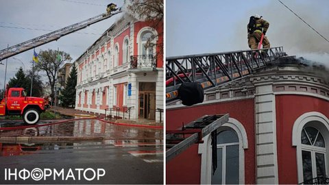 РФ вдарила по держустановах на Чернігівщині: палають будівлі мерії та податкової