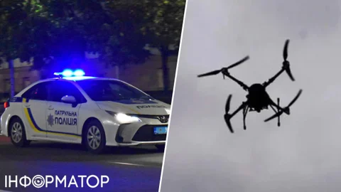 Россияне ударили дроном по авто патрульных в Краматорске: машина сгорела дотла