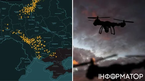 Украину массированно атакуют дроны: в небе уже около 270 БпЛА, есть угроза Кинжалов