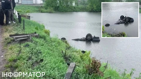 На Житомирщине авто взлетело в пруд, погибли четыре человека