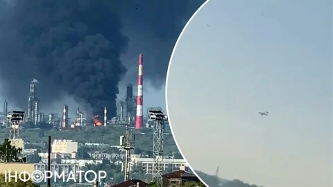 Дрони атакували Сизрань у РФ - у районі НПЗ спалахнула масштабна пожежа