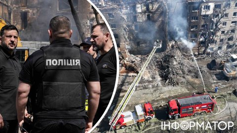 Зеленский – россияне ракетами сожгли один из старейших рынков Киева