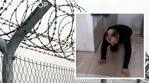 Принуждали носить тапочки в зубах – в Сети появилось видео издевательства над экс-работником ТЦК в Одесском СИЗО