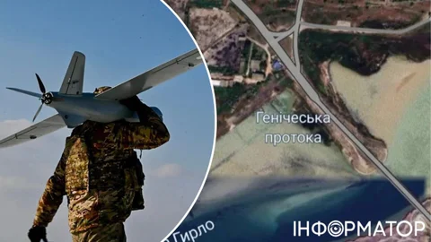 Окупантам дедалі важче діставатися Криму - фіксують нові удари по мосту Генічеськ-Арабатська стрілка та масові відключення світла на ТОТ