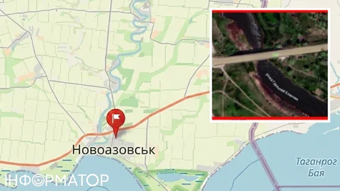 Логістичний біль РФ триває – у Новоазовську уражено міст через Грузький Єланчик, рух обмежено