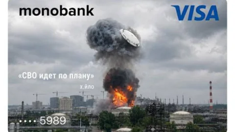 monobank додав скін для карток, який присвятили атаці по НПЗ у Капотні