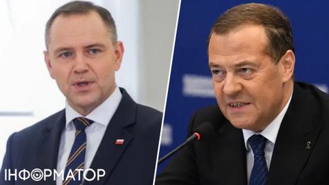 Кремлівський пропагандист Медведєв схвалив антиукраїнські дії Навроцького – це все, що потрібно знати про владу у Польщі