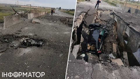 На юге обрушился мост, но не Генический