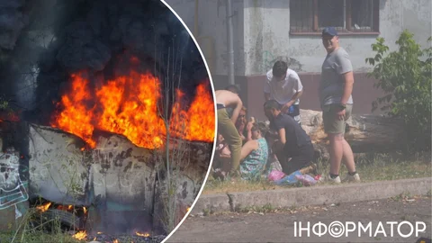 Росіяни вдарили по Запоріжжю недільного ранку - двоє поранених, є пожежа та руйнування