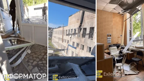 Опубликованы эксклюзивные кадры удара по узлу связи ГРУ Генштаба РФ