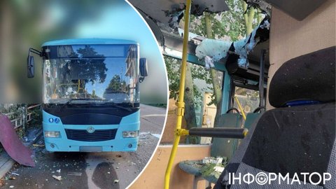 Дрон РФ атаковал маршрутку в центре Херсона – есть пострадавшие