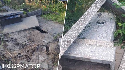 На Харківщині викрали танк із військового меморіалу — під час вивезення пошкодили могили