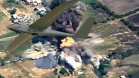 Оккупанты сбили дрон прямо на свой склад с боеприпасами - эпическое видео