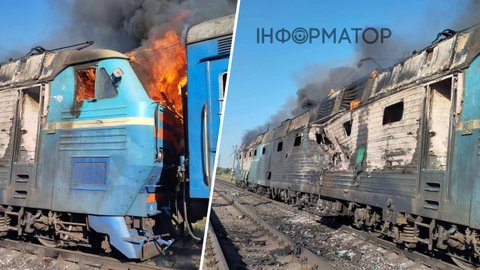 Ворожі БПЛА уразили пасажирський поїзд біля Запоріжжя, але пасажирів завчасно евакуювали - УЗ