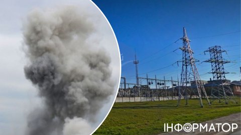 У Феодосії після удару палає електропідстанція - більша частина міста залишилася без світла
