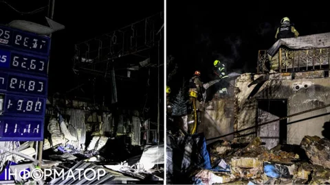 На Полтавщині РФ дронами атакувала АЗС, промпідприємство та приватний будинок